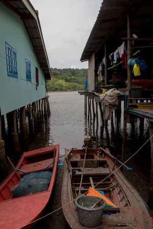 Koh Kood, Thailand - April, 2019: fishing village Ban Ao Yai, Ko Kutのeditorial素材