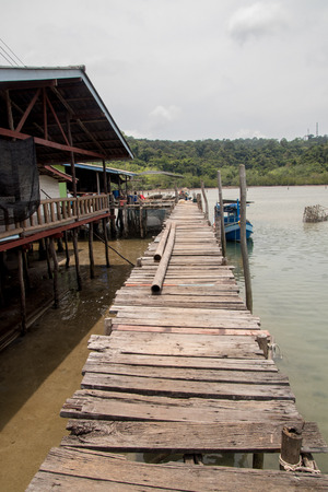 Koh Kood, Thailand - April, 2019: fishing village Ban Ao Yai, Ko Kutのeditorial素材