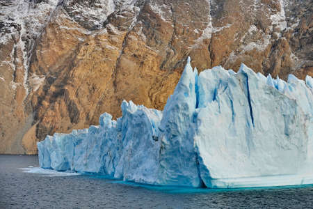Greenland. Icebergs in the ocean. The nature of the North.の写真素材