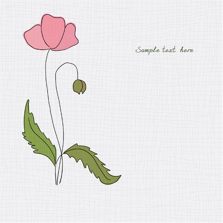 Backgrounds with poppyのイラスト素材