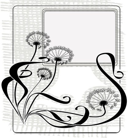 Vintage dandelionsのイラスト素材