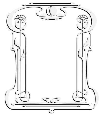 Frame like Art Nouveauのイラスト素材