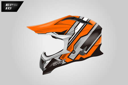 Helmet wrap decal designs vector . Graphic abstract stripe background .のイラスト素材