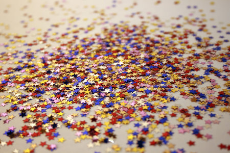 A lot of small color stars as a background