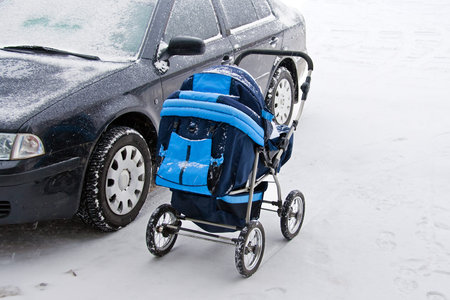 car and baby