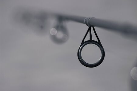 Fishing rod, Fishing Rod Guide, Fishing rod rings Selective focus and shallow Depth of fieldの写真素材