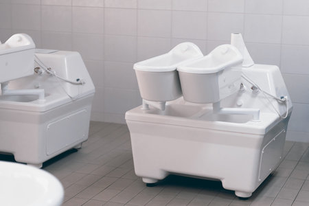 Electrotherapy. Therapy tub. Galvanic bath tub.の写真素材