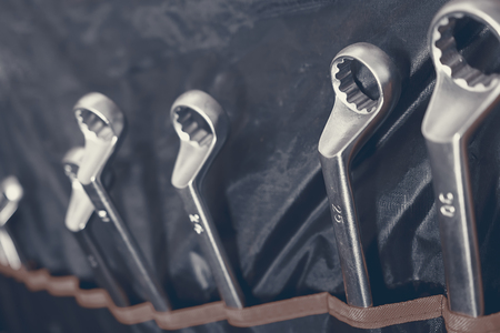 Set of wrenches, wrench set. Spanners set.の写真素材