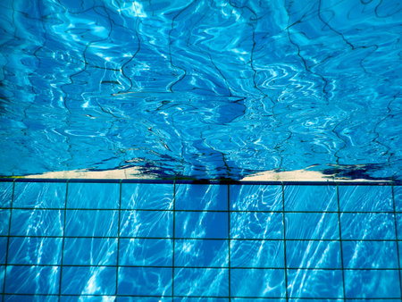 Underwater swimming pool.