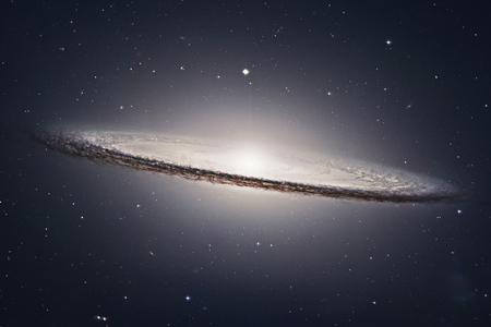 Sombrero Galaxy M104  in constellation Virgo. Elements of this image are furnished by NASA.のeditorial素材