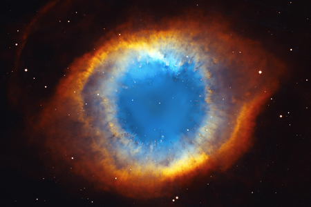 The Helix Nebula or NGC 7293 in the constellation Aquarius. Elements of this image are furnished by NASA.のeditorial素材