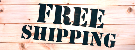 Free Shipping. Free Shipping Package wooden transport box.の写真素材