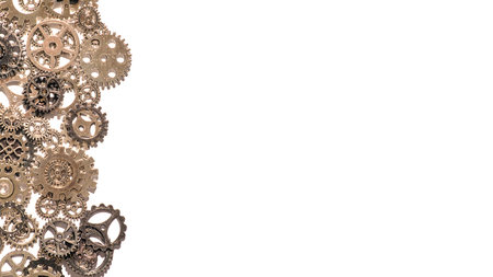 Metal gears and cogwheels Background