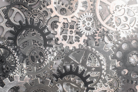 Metal gears and cogwheels Background