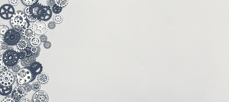 Metal gears and cogwheels Backgroundの写真素材