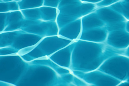 Swimming pool water sun reflection background. Ripple Water.