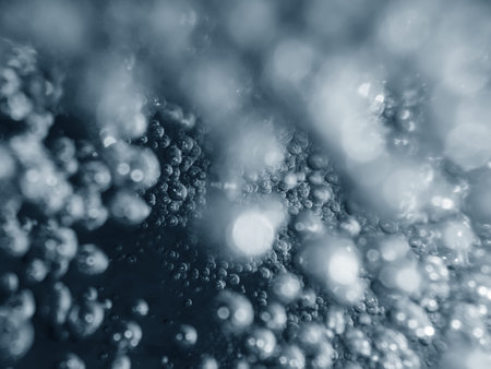 Air bubbles, underwater bubbles Abstract Background.