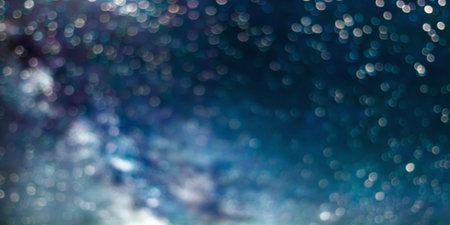 Abstract night sky bokeh background, starry night bokeh