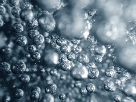 Air bubbles, underwater bubbles Abstract Background.の写真素材