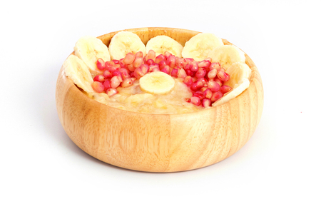 Healthy Homemade vegan lunch bowl. Raw food concept  bamboo bowlの写真素材