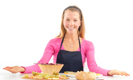 Raw vegan food preparing. Raw food concept  bamboo bowl. Vegan food preparingの写真素材