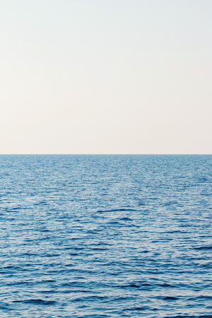 Blue sea and clear sky. Caribbean sea.の写真素材