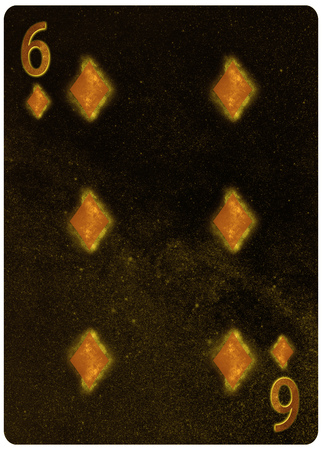 Six of diamonds playing card Abstract Backgroundの写真素材