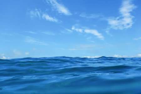 Ocean Water Background, Wave Close Up