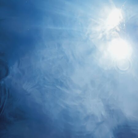 Underwater view of the water surface. Underwater background.の写真素材