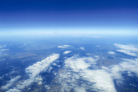 Sky Above the Clouds,Â Cloudscape background, Blue Sky and Fluffy CloudsÂ 