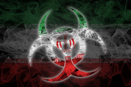 Biohazard Iran, Biohazard from Iran, Iran Quarantineの写真素材