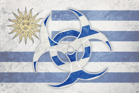 Biohazard Uruguay, Biohazard from Uruguay, Uruguay Quarantineの写真素材