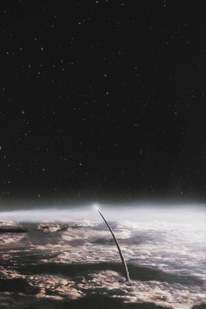 Space exploration earth and night sky background 
Some        .の写真素材