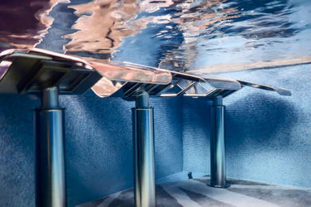 Swimming Pool, Spa Chair Underwater, Water Relaxの写真素材
