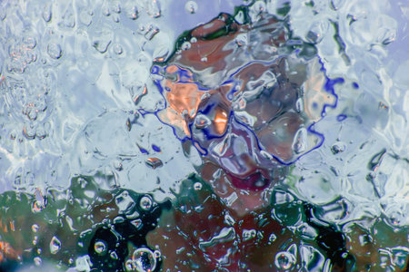 Underwater Woman Snorkeling Mask Bubbles Close Up Portrait, Swimming Pool, Vacation, Fun, Lifestyle...