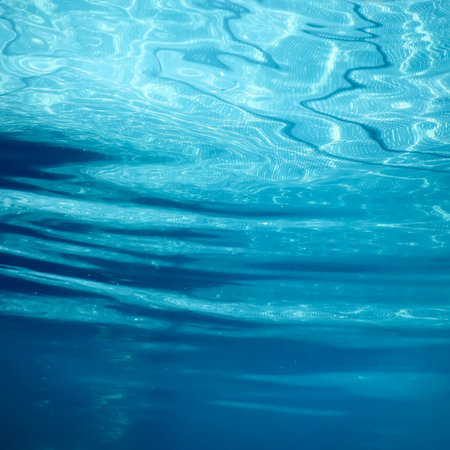 Blue Ripple Water Background, Water Surface Blue Swimming PoolÂ 
