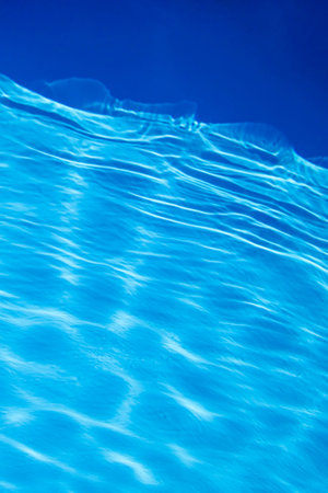 Blue Ripple Water Background, Water Surface Blue Swimming PoolÂ 