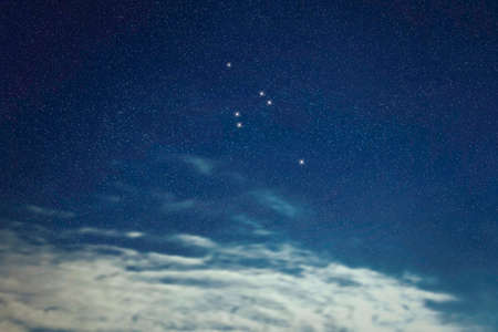 Reticulum star constellation, Night sky, Cluster of stars, Deep space, Reticle constellation, The Small NetÂ Â の写真素材