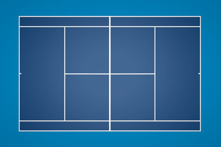 Tennis Court SyntheticÂ Surface, Top view, Sport backgroundの写真素材
