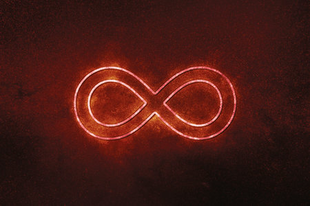 Infinity symbol, Eternal, Endless, Infinity sign, Blue Symbolの写真素材