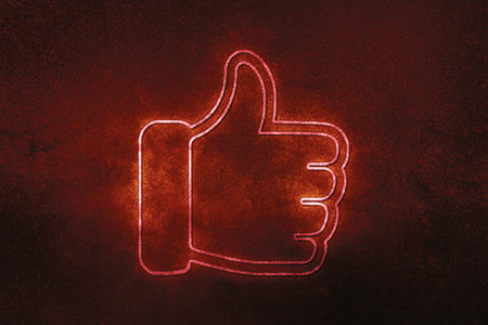 Like icon, Thumb up, OK sign. Like symbolの写真素材