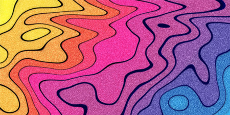 Colorful fluid art, glitter colorful swirls, swirl backgroundの写真素材