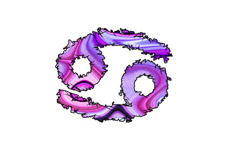 Cancer zodiac sign, Crab horoscope symbol