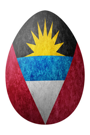 Antigua and Barbuda Easter Egg, National flag eggの写真素材