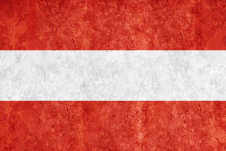 Austria Metallic flag, Textured flag, grunge flagの写真素材