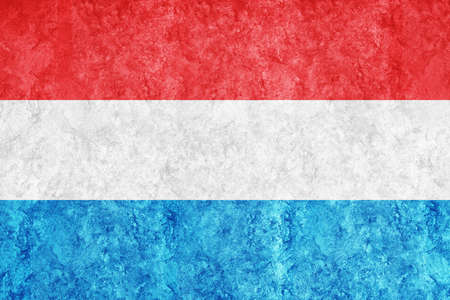 Luxembourg Metallic flag, Textured flag, grunge flagの写真素材