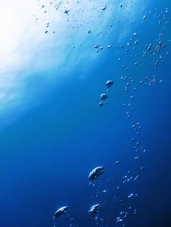 Underwater Air Bubbles Underwater blue Background Bubblesの写真素材