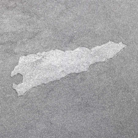 Map of Timor Leste, silver background, map backgroundの写真素材