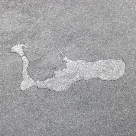 Map of Cayman Islands, silver background, map background