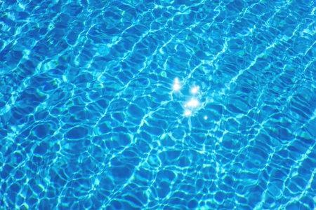 Blue Ripple Water Background, Water Surface Blue Swimming PoolÂ 